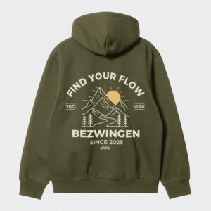 Polera "FIND YOUR FLOW" green